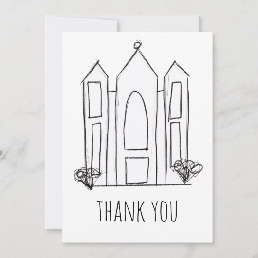 Carte De Remerciements LDS Salt Lake City (Devant)