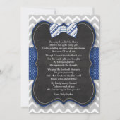 Carte De Remerciements Le baby shower de cravate d'arc vous remercient (Devant)