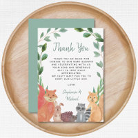 Le Baby shower des animaux des bois