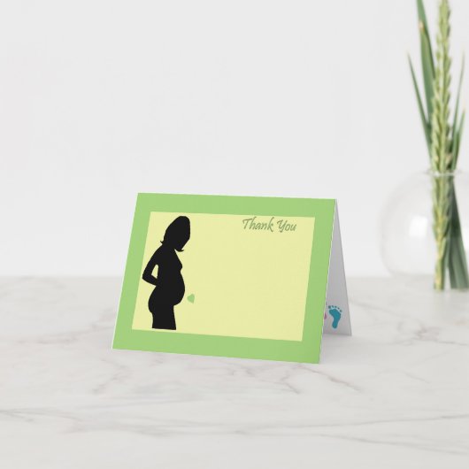 Carte De Remerciements Le baby shower vous remercient ! (Devant)