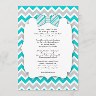 Carte De Remerciements Le baby shower vous remercient des notes avec la