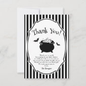 Carte De Remerciements Le bébé brasse le Baby shower d'Halloween (Devant)