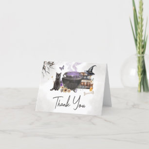Carte De Remerciements Le bébé d'Halloween brasse le Baby shower