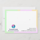 Carte De Remerciements Le bénévole (Dos)