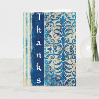 Carte De Remerciements Le bleu remercie…