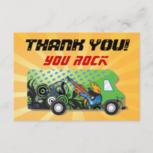 Carte De Remerciements Le camion de jeu vous remercient