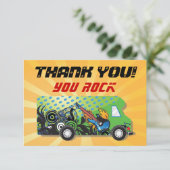 Carte De Remerciements Le camion de jeu vous remercient (Debout devant)