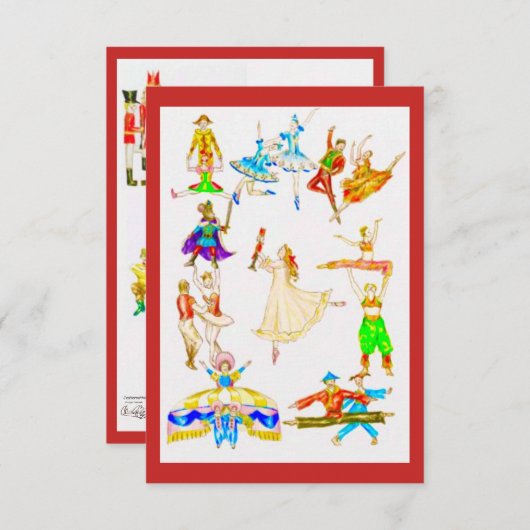 Carte De Remerciements Le casting de Nutcracker (Devant / Derrière)