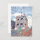 Carte De Remerciements Le château d'Elk Mound (Devant / Derrière)