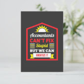 Carte De Remerciements Le comptable peut le réparer (Debout devant)