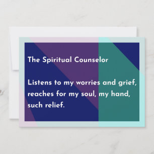 Carte De Remerciements Le Conseiller Spirituel