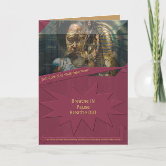 Carte De Remerciements Le contrôle de soi est votre superpuissance