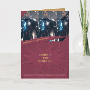Carte De Remerciements Le contrôle de soi est votre superpuissance