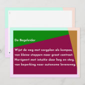 Carte De Remerciements Le Guide (Devant / Derrière)