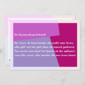 Carte De Remerciements Le Gynécologue préserve (Devant / Derrière)