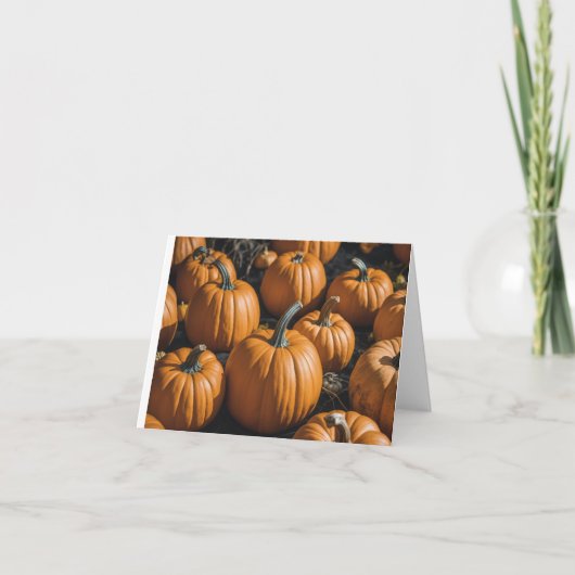 Carte De Remerciements Le jardin de citrouilles (Devant)