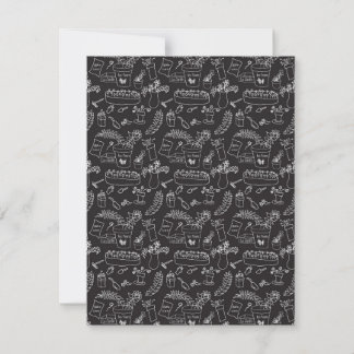 Carte De Remerciements Le Jardin (Le Jardin) Noir et Blanc
