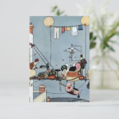 Carte De Remerciements « Le jardin pliant » de W Heath Robinson (Debout devant)