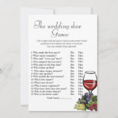 Carte De Remerciements Le jeu de chaussures mariage jeux de douche nuptia (Devant)