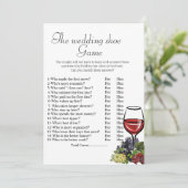 Carte De Remerciements Le jeu de chaussures mariage jeux de douche nuptia (Debout devant)