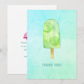 Carte De Remerciements Le Jour du Birthday (Devant / Derrière)