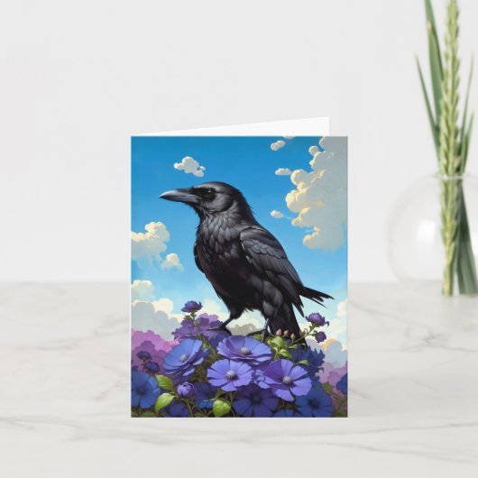 Carte De Remerciements le jour du corbeau (Devant)