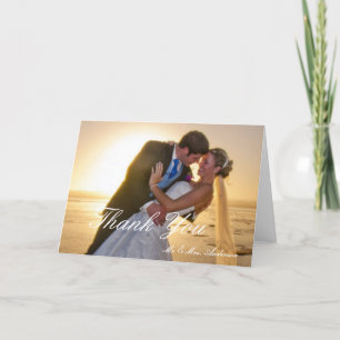 Carte De Remerciements Le jour le plus doux Remerciement de mariage