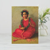 Carte De Remerciements Le Lei Maker de Theodore Wores (Debout devant)