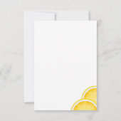 Carte De Remerciements Le Lemon Spritz Jaune (Dos)