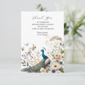 Carte De Remerciements Le Majestic Peacock (Debout devant)