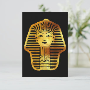 Carte De Remerciements Le Masque d'or de Toutankhamon égyptien