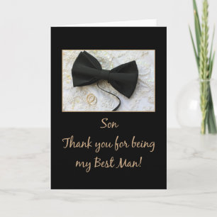 Carte De Remerciements le meilleur homme de fils vous remercient