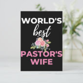 Carte De Remerciements Le Meilleur Pasteur (Debout devant)