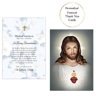 Carte De Remerciements Le Mémorial Catholique du Sacré-Cœur de Jésus