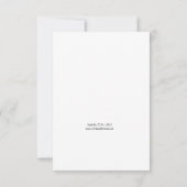 Carte De Remerciements Le Mort (Dos)