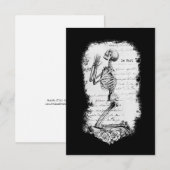 Carte De Remerciements Le Mort (Devant / Derrière)