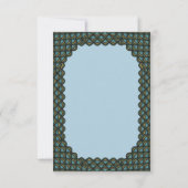 Carte De Remerciements Le Moyen Age à l'échelle bleue (Dos)