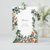 Carte De Remerciements Le paon (Debout devant)