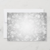 Carte De Remerciements Le pays des merveilles d'hiver d'argent de note de (Dos)