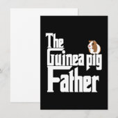 Carte De Remerciements Le père du cochon de Guinée (Devant / Derrière)