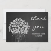 Carte De Remerciements Le pot de maçon rustique de tableau fleurit le (Devant)