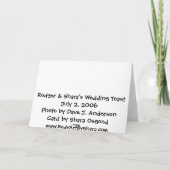 Carte De Remerciements Le premier pain grillé (Dos)