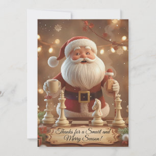 Carte De Remerciements Le prochain coup de Santa – Remerciement de Noël d