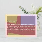 Carte De Remerciements Le Psychologue (Debout devant)