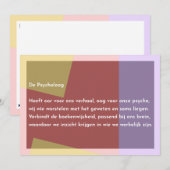 Carte De Remerciements Le Psychologue (Devant / Derrière)