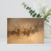 Carte De Remerciements Le renne du Père Noël par William Holbrook Beard (Debout devant)