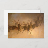 Carte De Remerciements Le renne du Père Noël par William Holbrook Beard (Devant / Derrière)