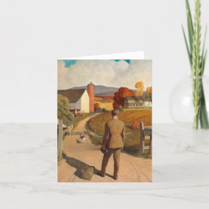 Carte De Remerciements Le retour à la maison de Newell Convers Wyeth
