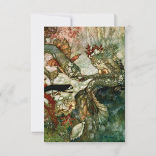 Carte De Remerciements "Le roi des sirènes" par Edmund Dulac