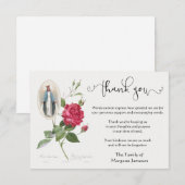 Carte De Remerciements Le Rose de l'Merci de Virgin Mary (Devant / Derrière)